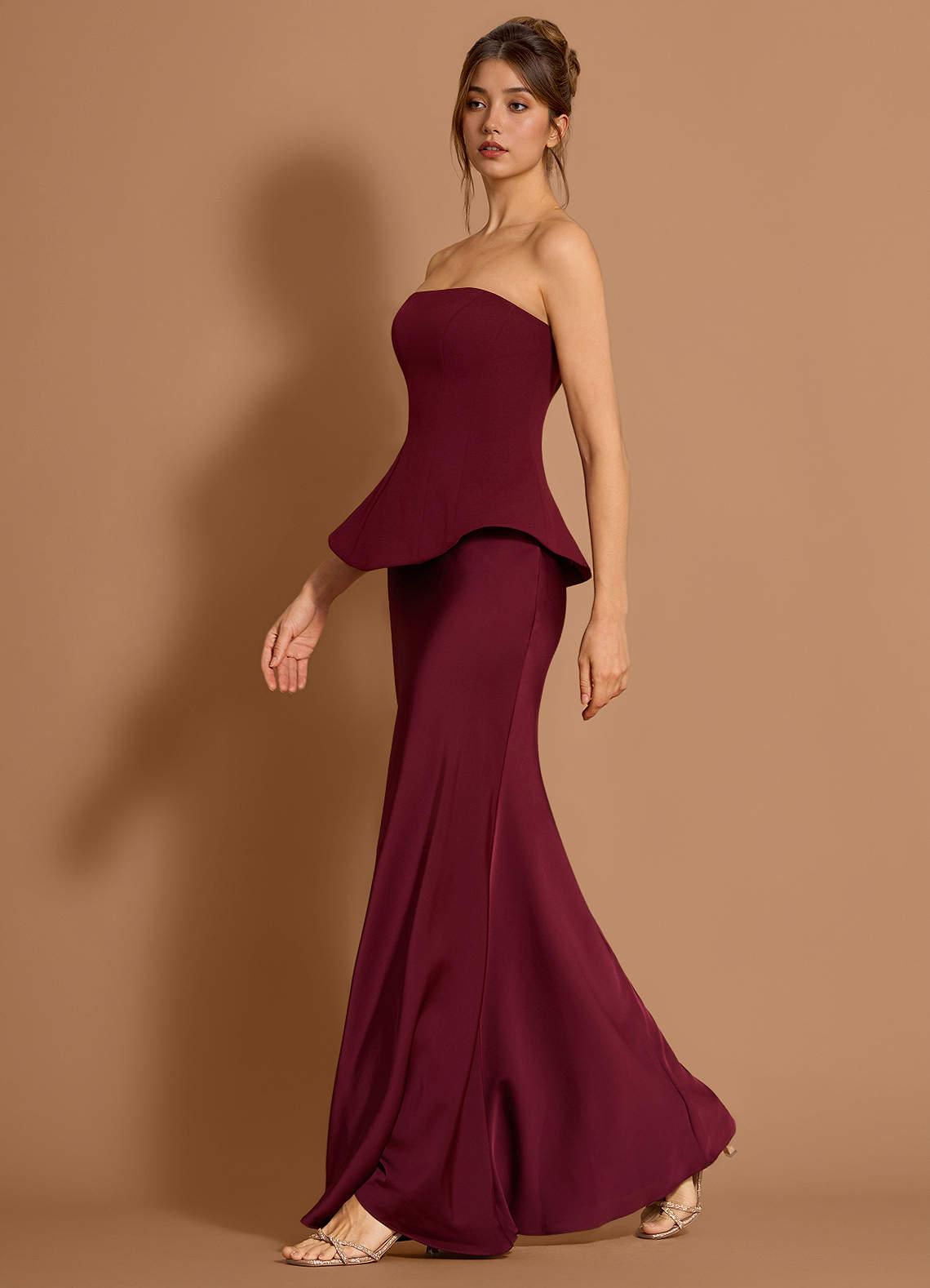 Zeraya Wine Maxi Dress image3