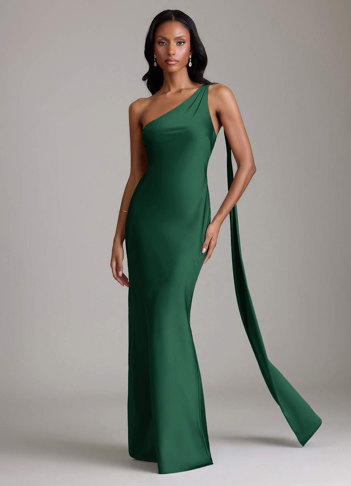 dark green silk bridesmaid dress Dark Green A Line Sweetheart Pleated Keyhole Long Bridesmaid Dress
