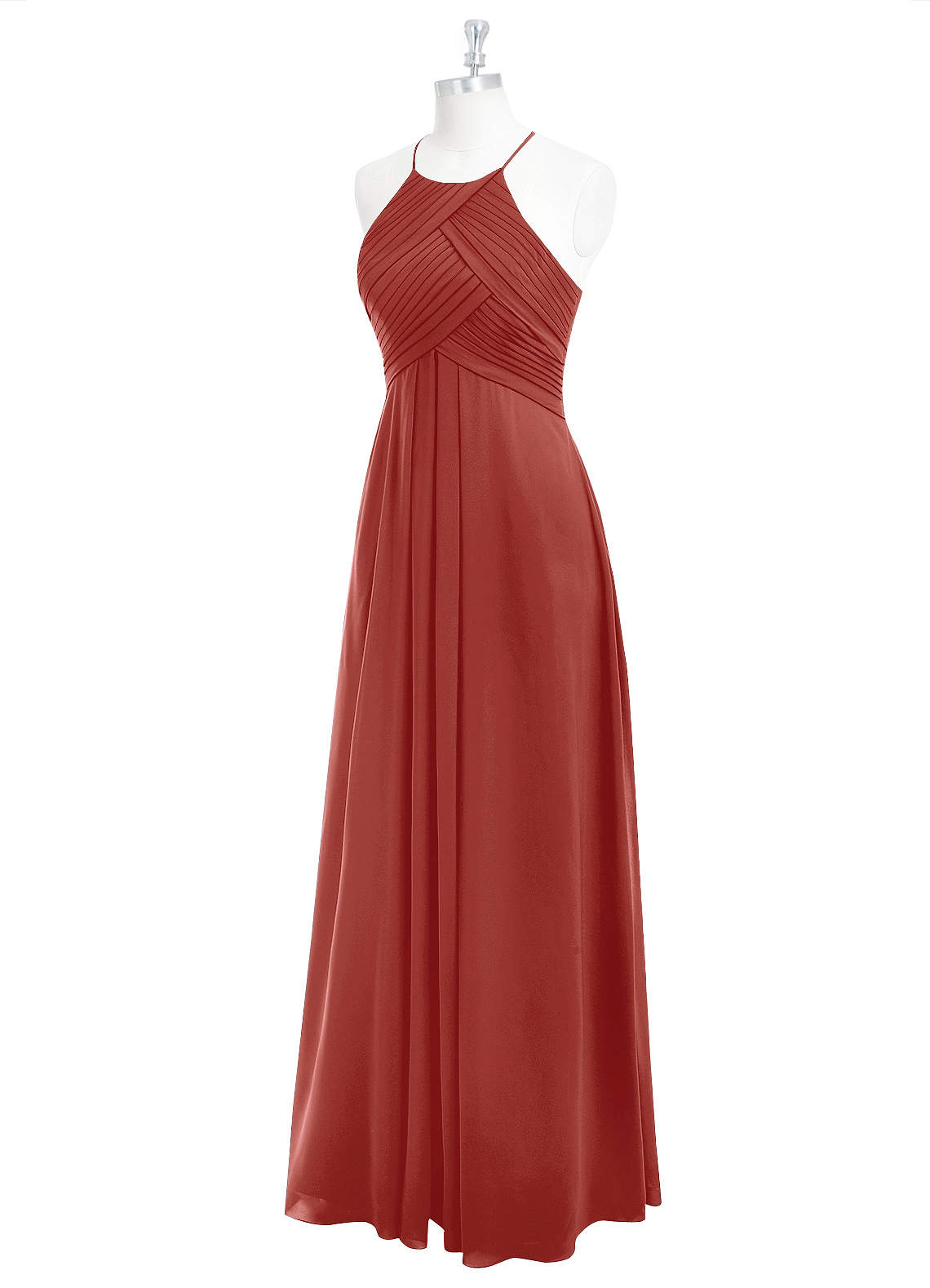 rust colored terracotta bridesmaid dresses Azazie Ginger Chiffon Dramatic elegance, sultry detail black short beach dress Size Guide Waist Size:28″