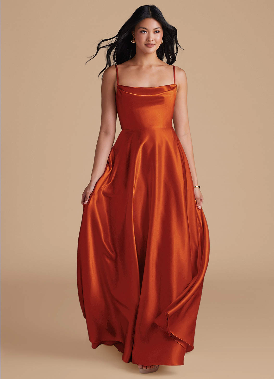 paprika colored bridesmaid dresses Azazie Alia