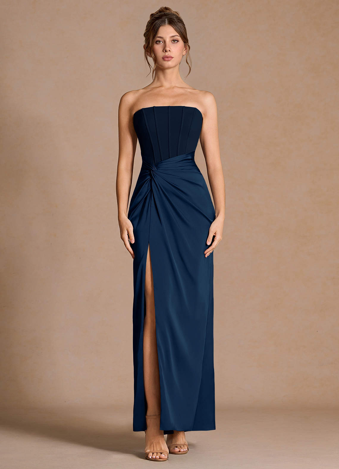Cainee ケイニー　完売　Oversized MAXI Dress ネイビー Selene Navy Maxi Dress | Azazie