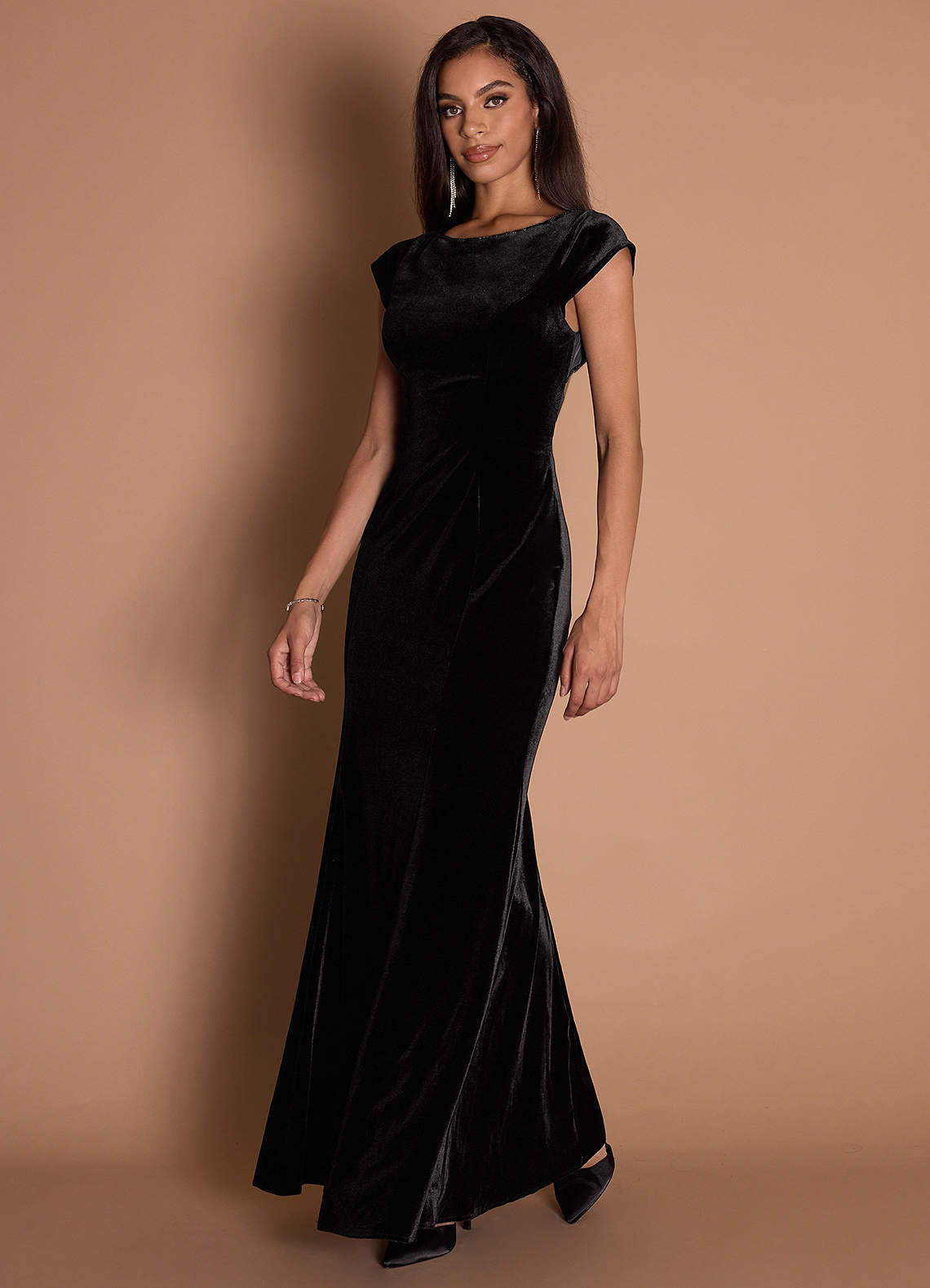 Morgan Black Open Back Gown Ready to Ship | Azazie Morgan Black Open Back Gown Ready to Ship | Azazie