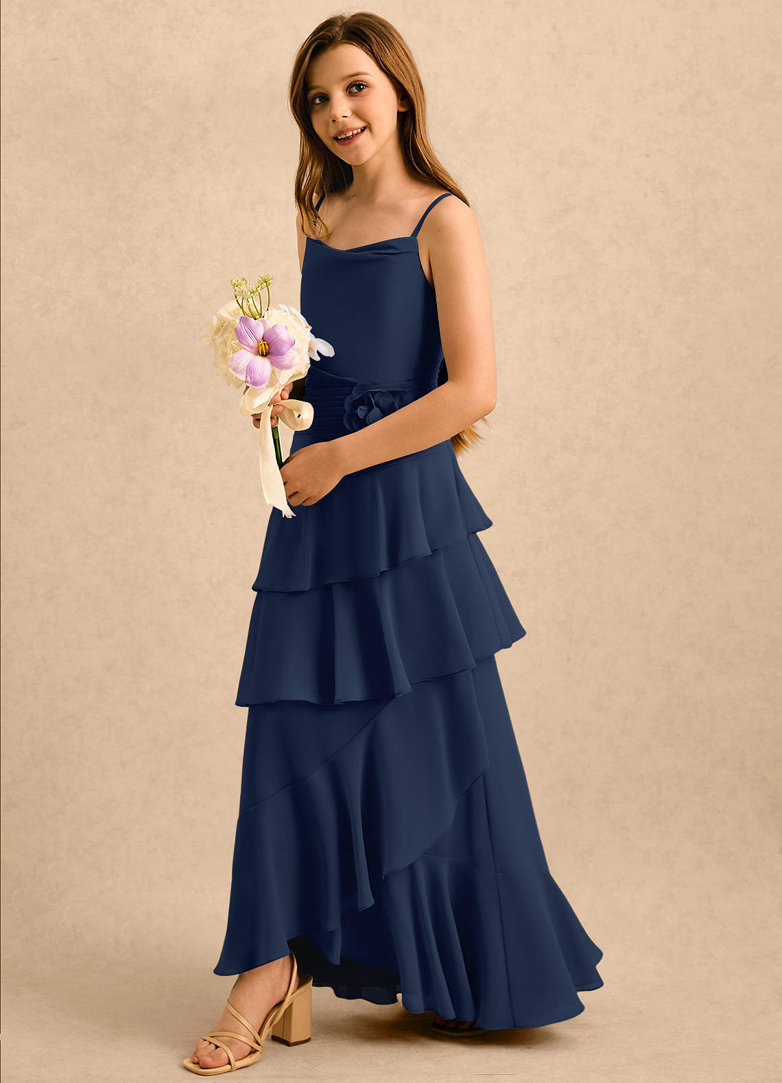 girls ruched dress Girls Ruched Side Lurex Dress