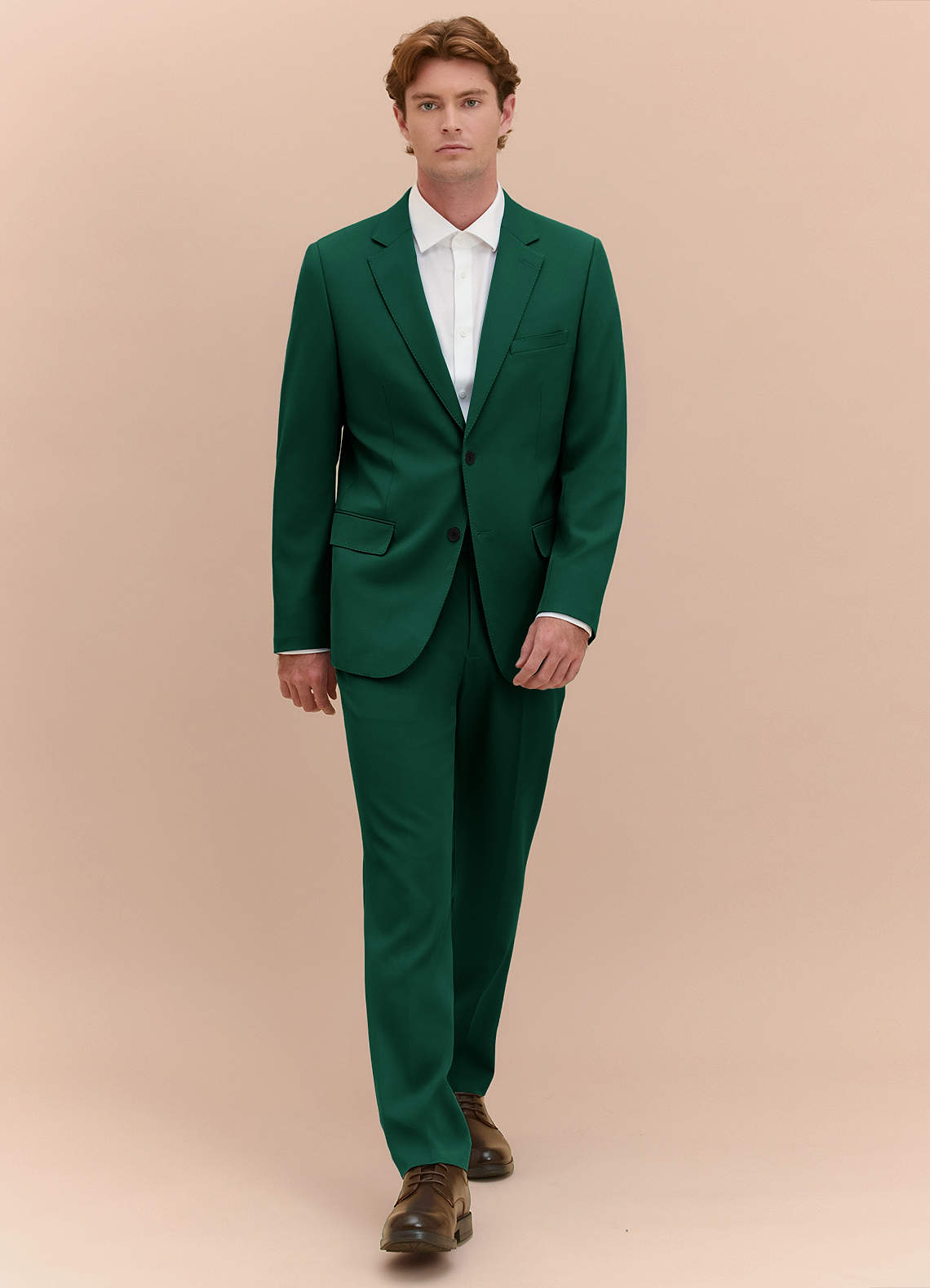 front James Emerald Structured Stretch Suit
