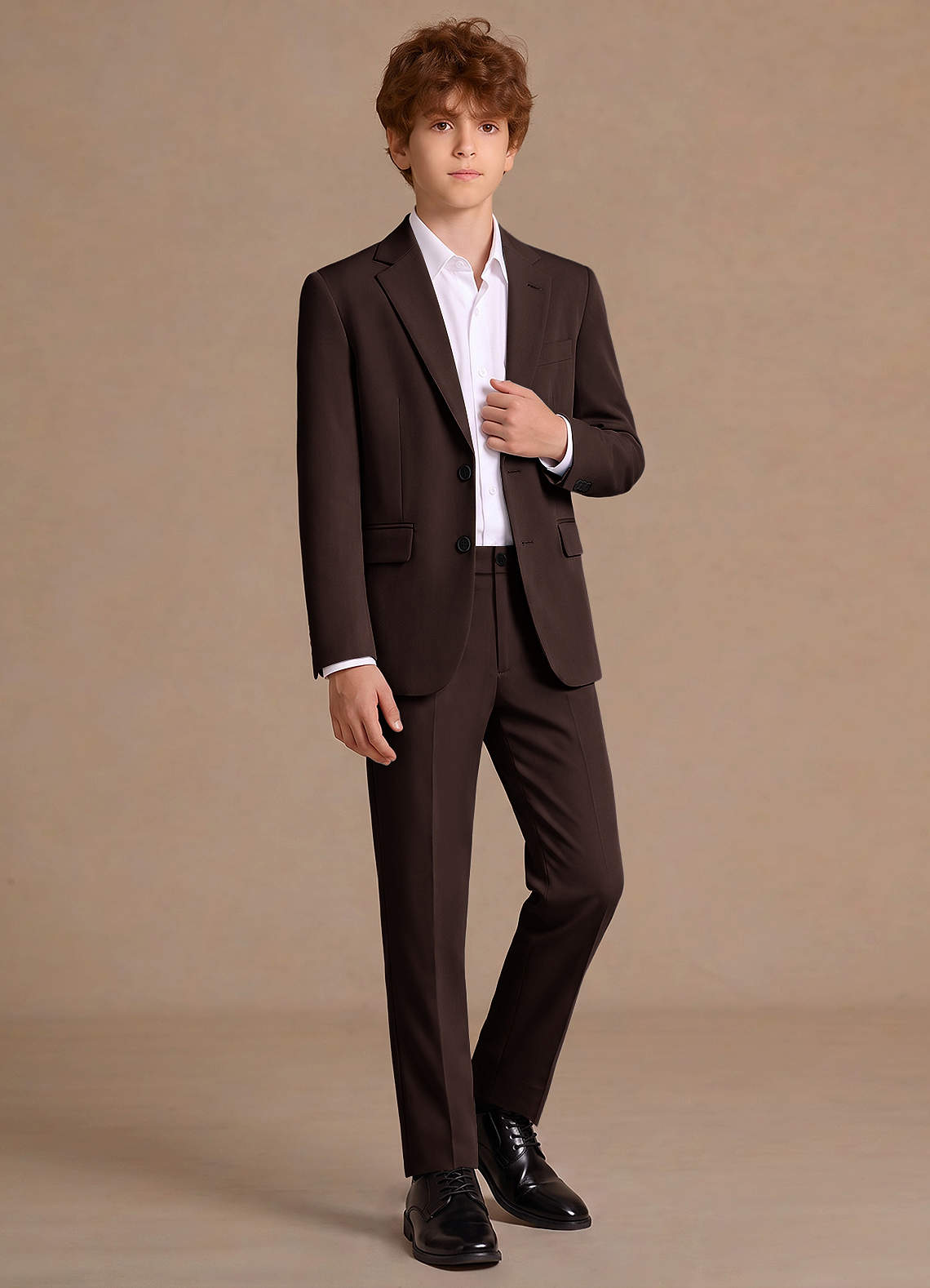 front James Ganache Junior 2-Piece Suit