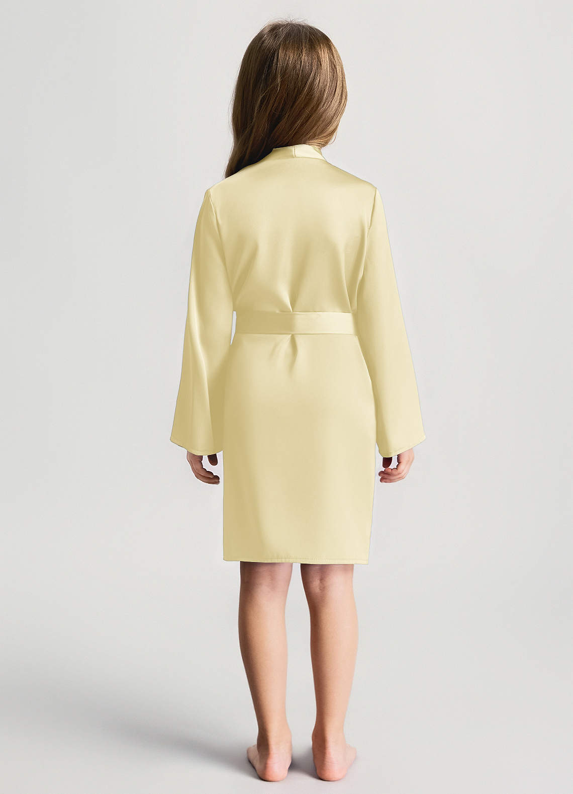 front Bata de satén para niñas