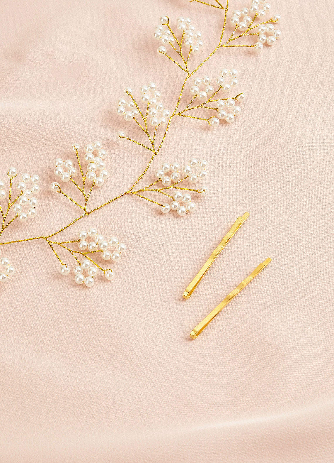 front Baby's Breath Headpiece