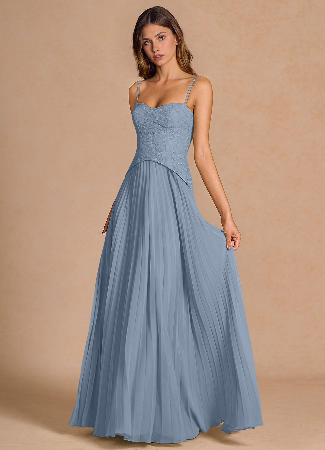 Daphine Powder Blue Maxi Dress image1