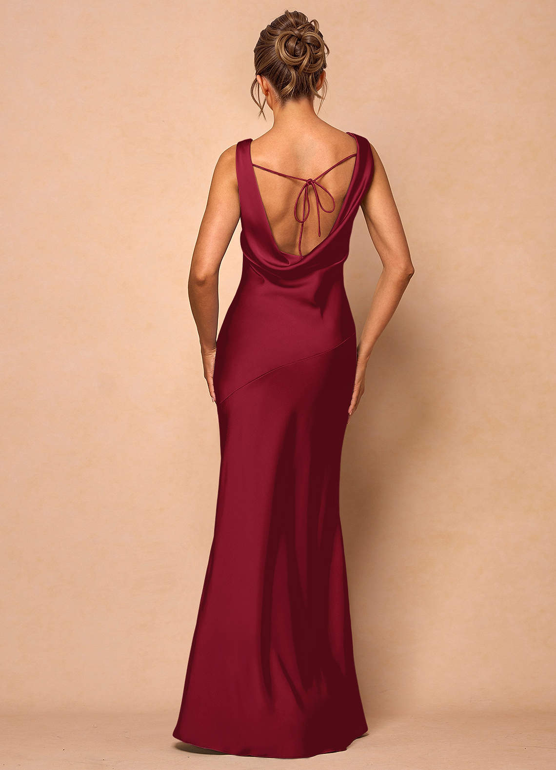 Rylina Merlot Maxi Dress | Azazie