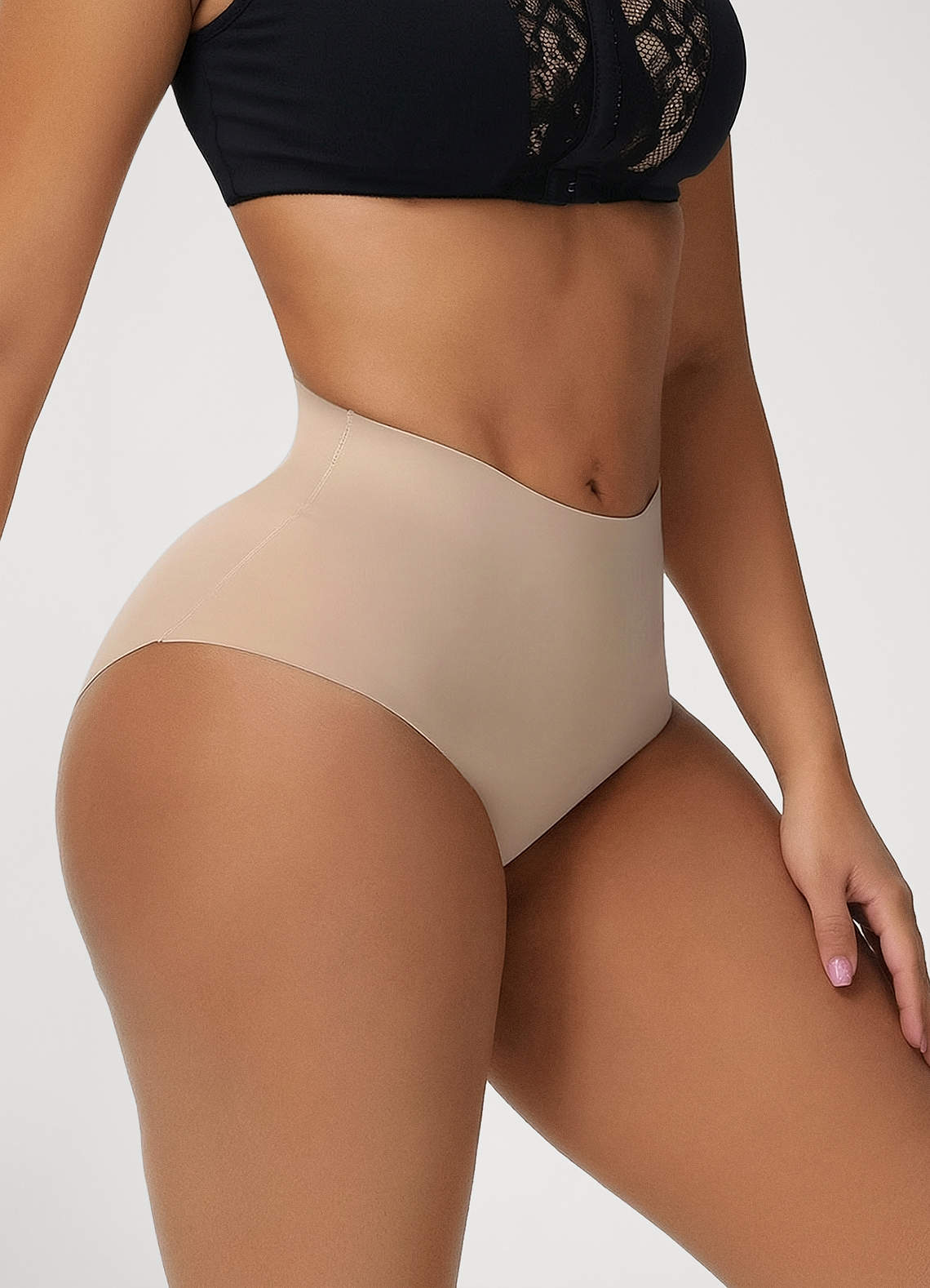 front High Waist Tummy Control Seamless Briefs