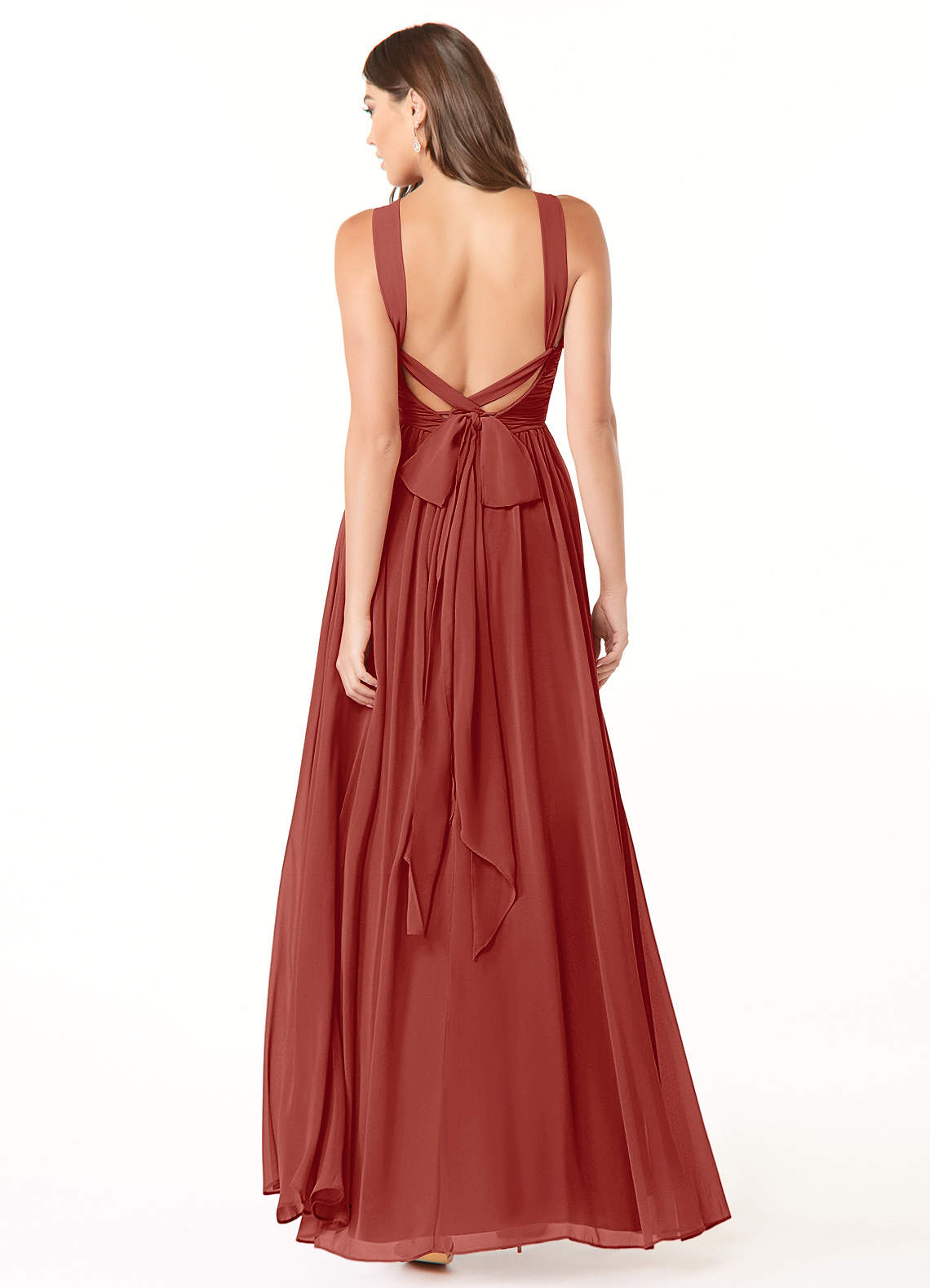 Azazie Dionne Terracotta Bridesmaid Dresses Azazie
