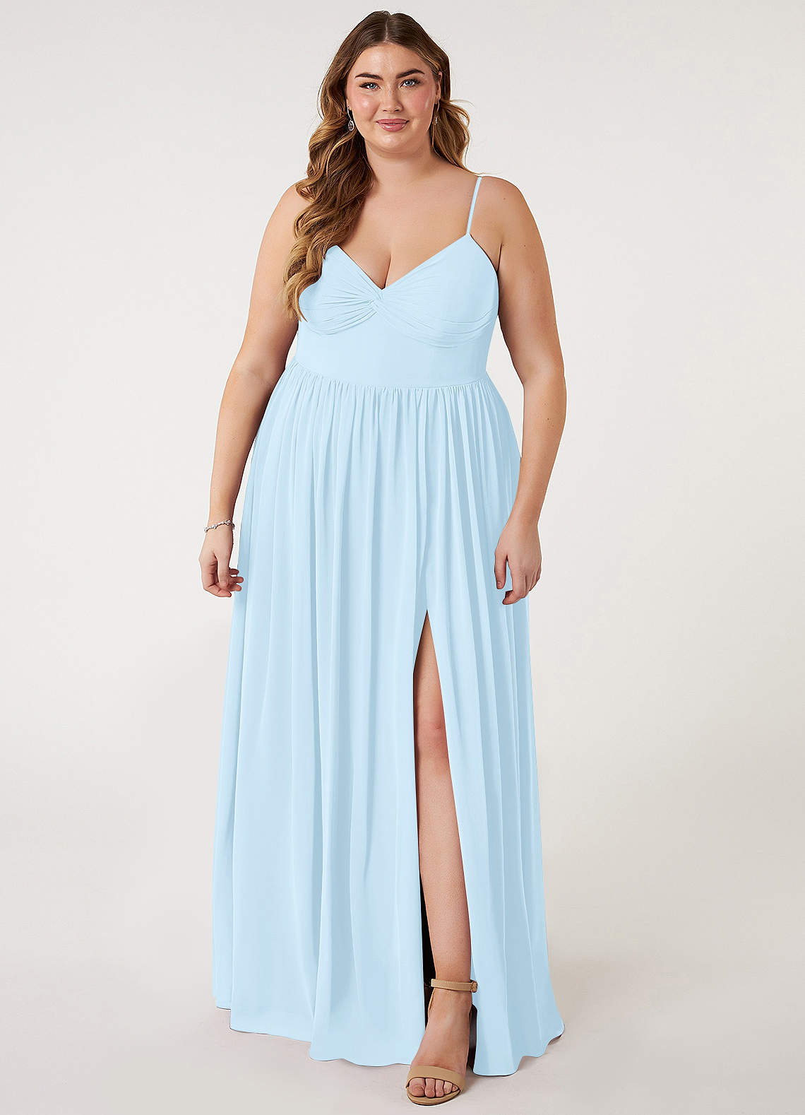cocktail hour dress TWIST FRONT MIDI – AKIRA Ultimate Guide to Sweetheart collection-auto_apparel-all Color:TREE POPLIN PRINT (342)