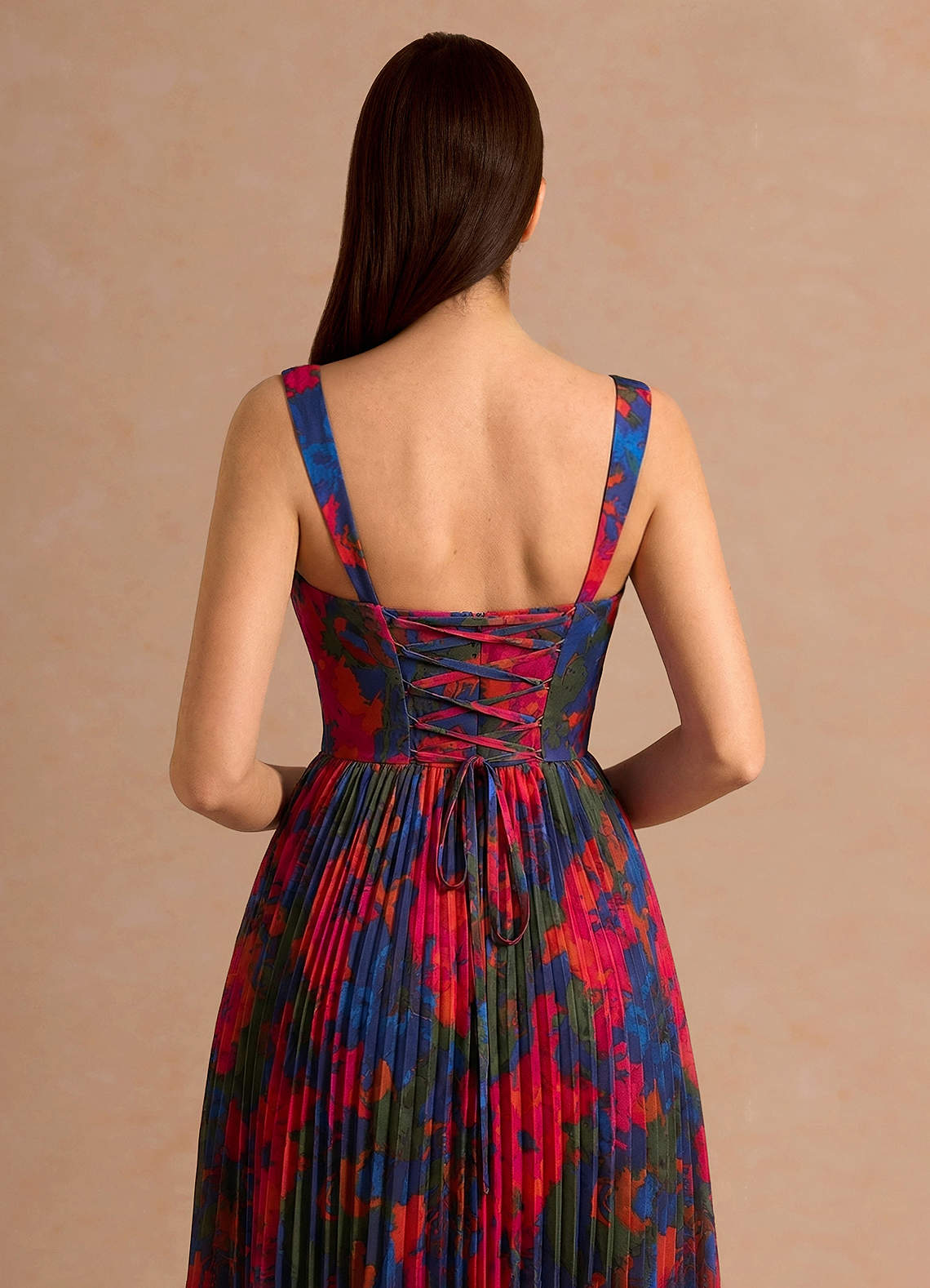 Hagar Orange Multi Midi Dress image5