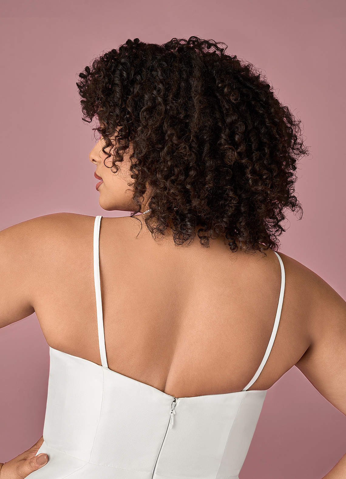 Barbie ♥ Azazie Wedding Dresses Diamond White Mermaid Ruched Mikado Dress image10