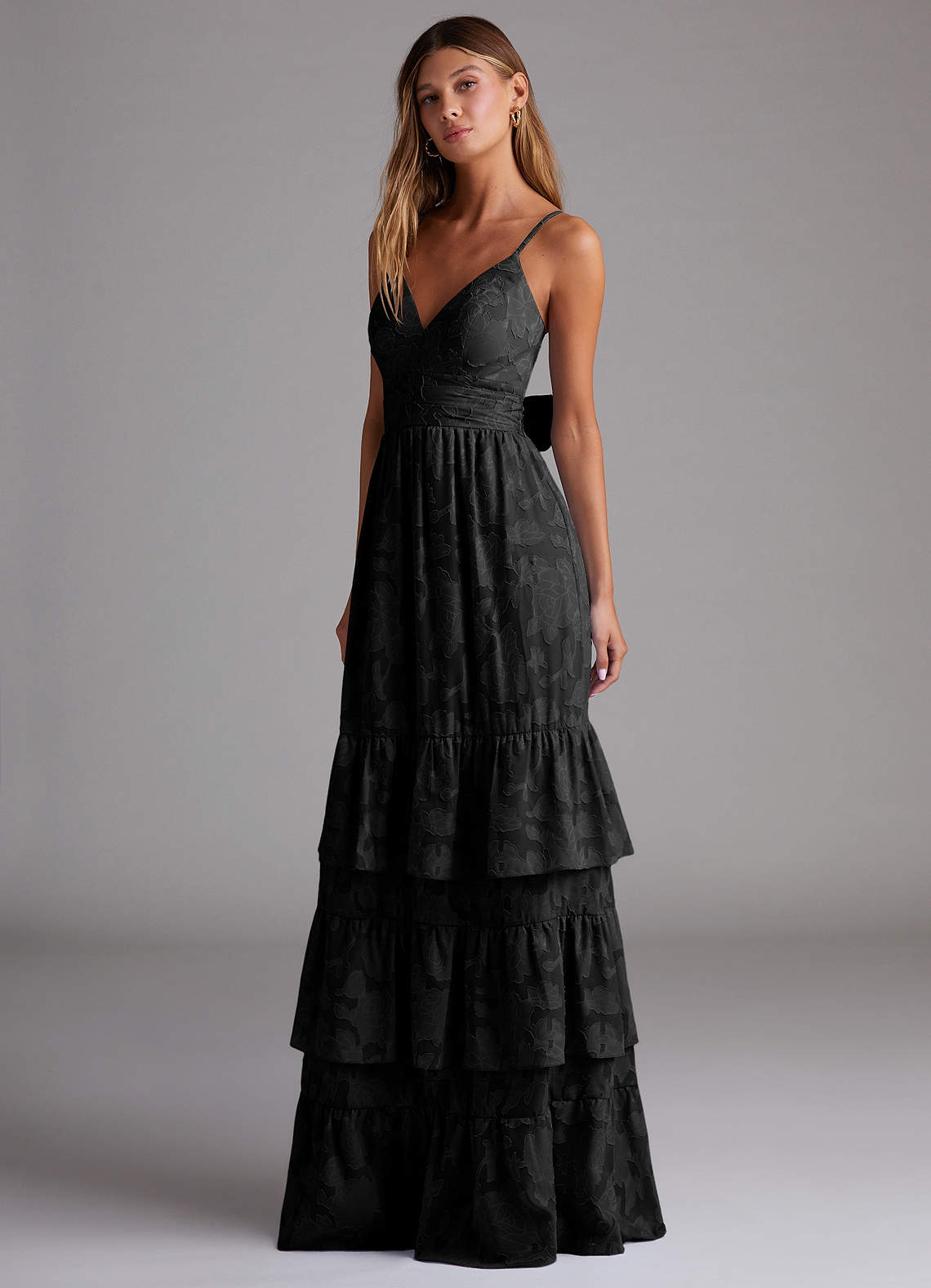 Nathalia Black Maxi Dress | Azazie
