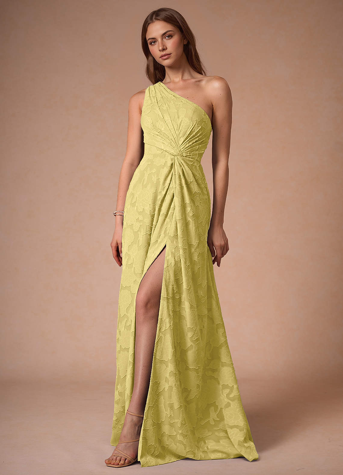 yellow one shoulder maxi dress Ivanka Piping Garment Measurements How to measure Fortunate One | Illusion Of