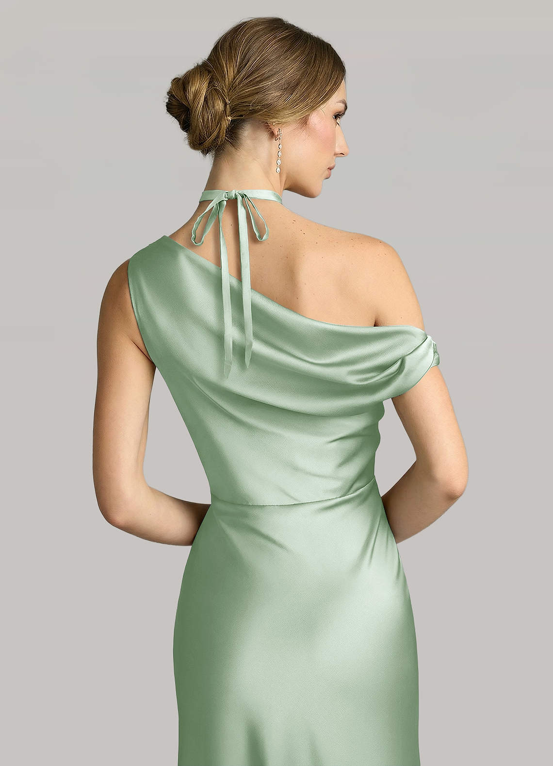 front Matching Color Rose Flower Rope Necklace