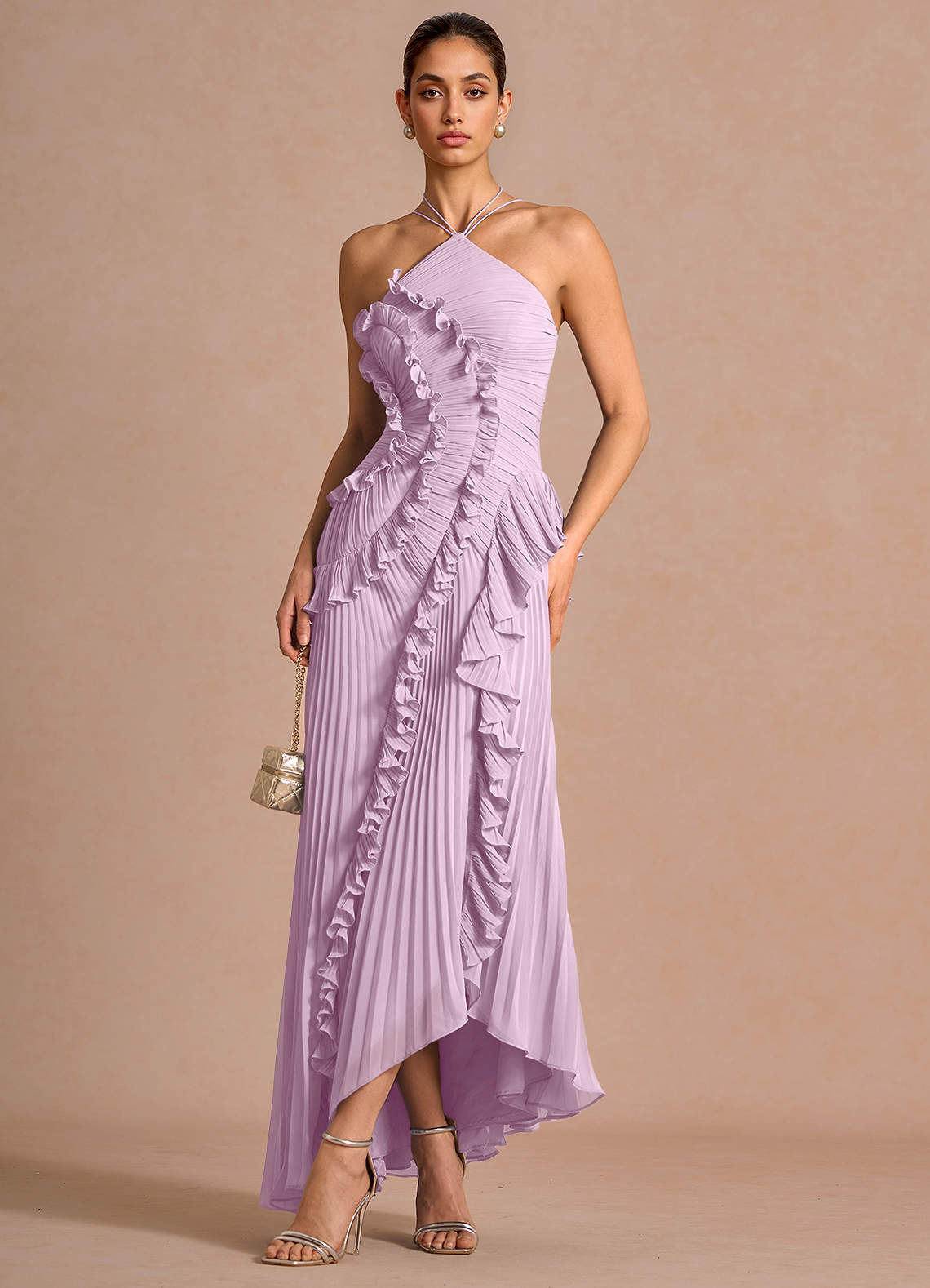 Hatsu Frosted Lilac Maxi Dress image2