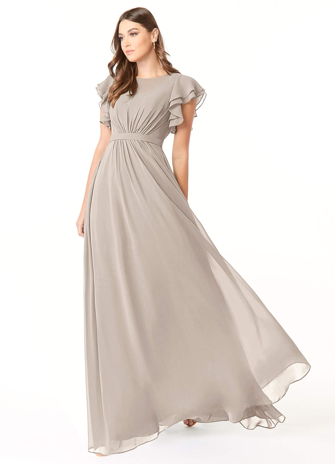 Frost Azazie Daphne Modest Bridesmaid Dresses | Azazie