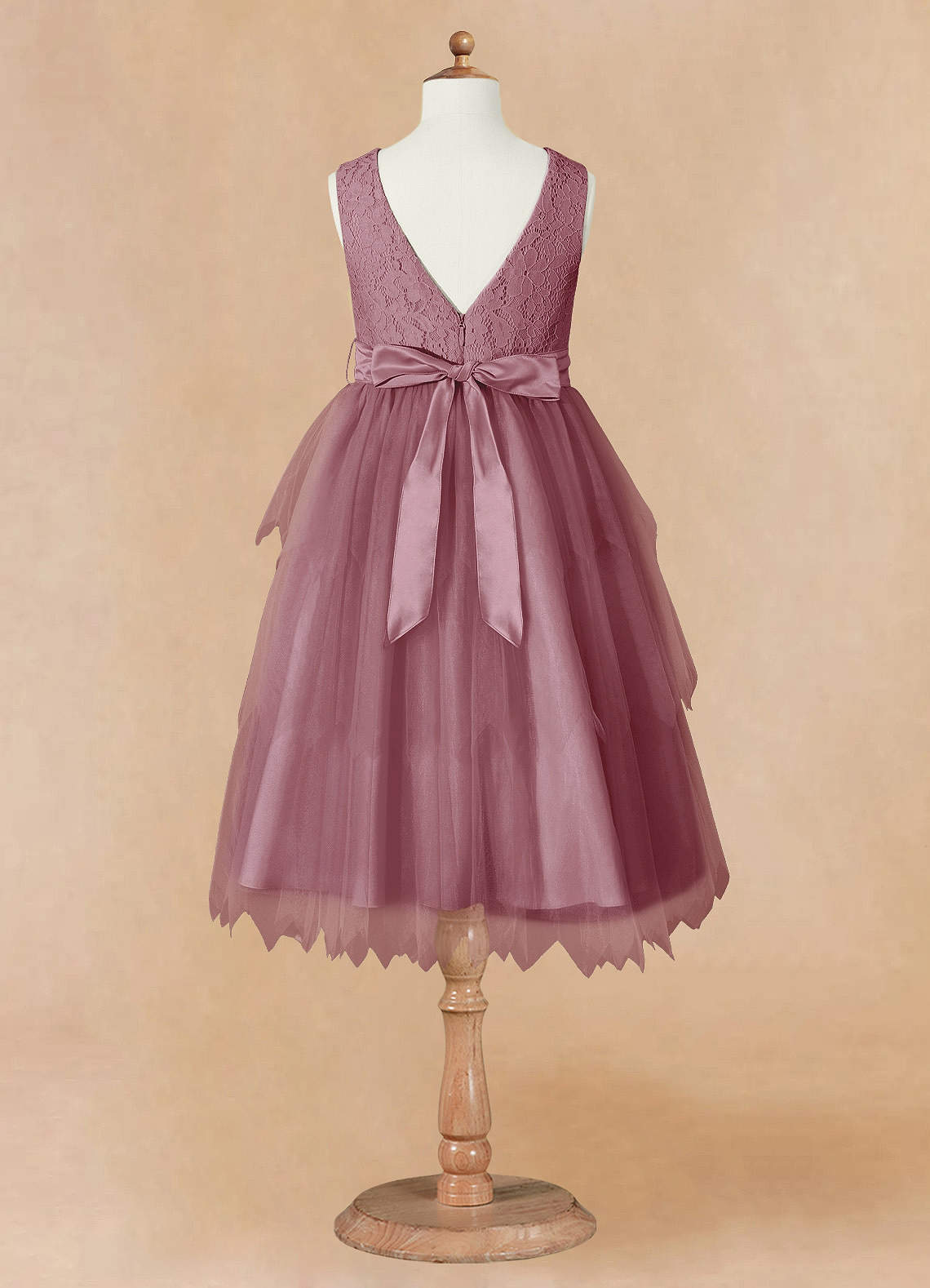 Azazie Chica Vintage Mauve A-Line Lace Tulle Dress | Azazie Azazie Chica Vintage Mauve A-Line Lace Tulle Dress | Azazie