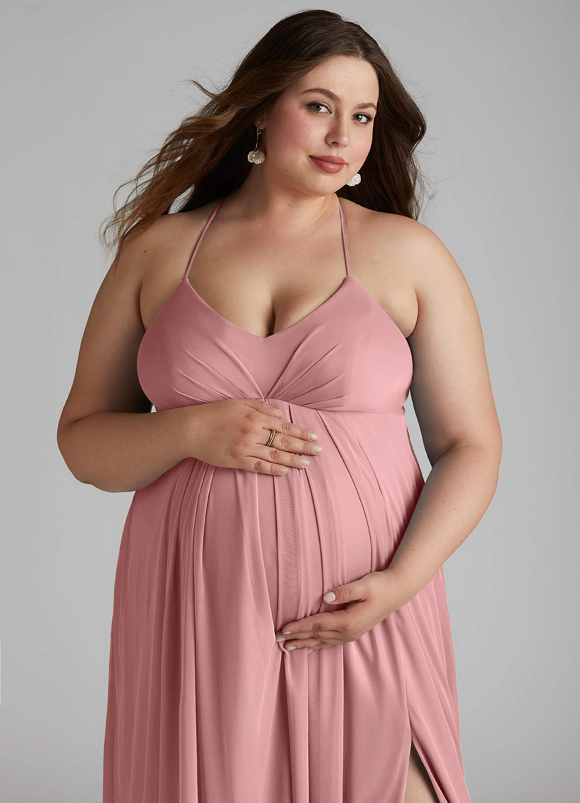Azazie Annabelle Dusty Rose Maternity Bridesmaid Dresses Azazie