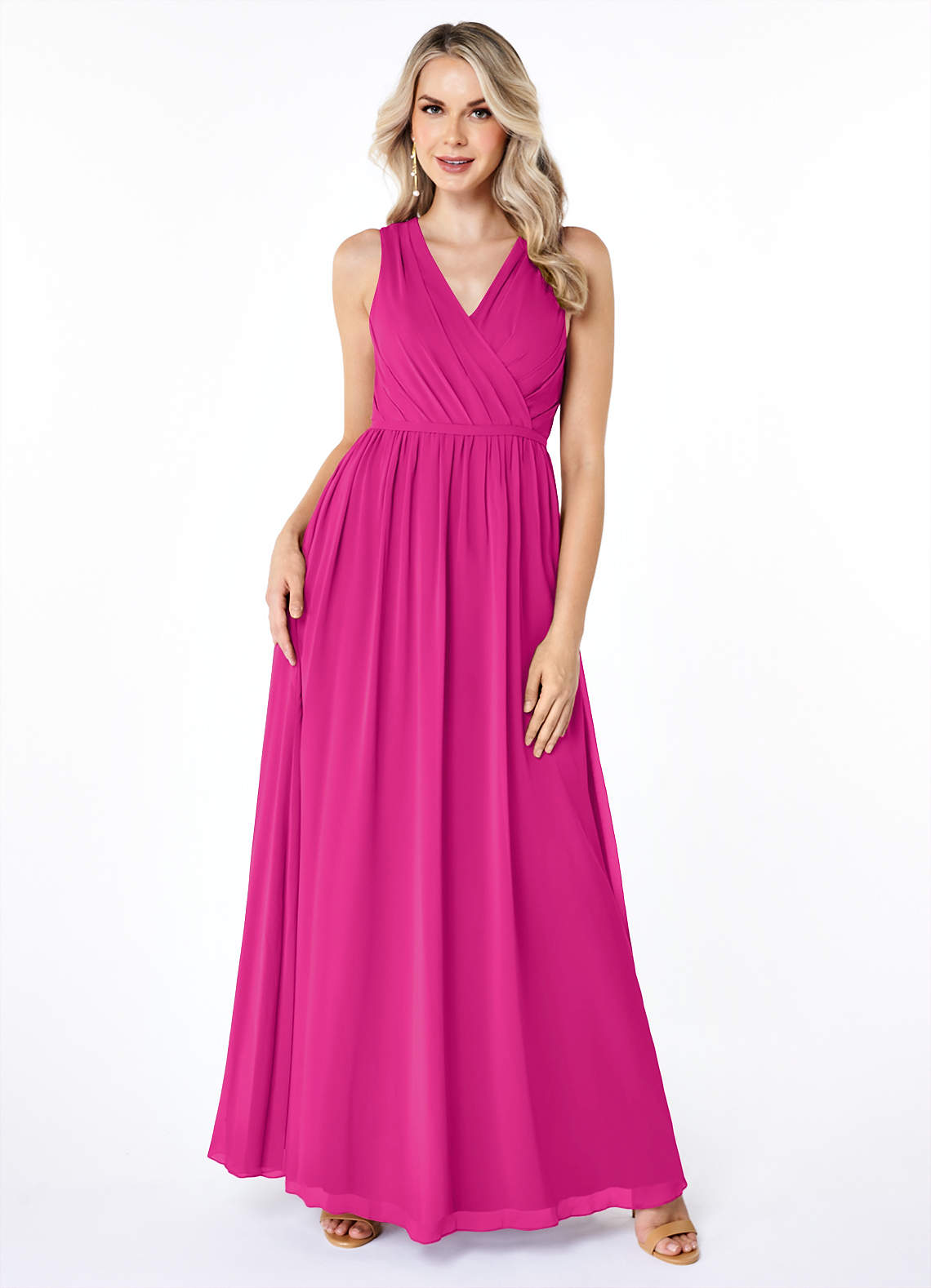 Fuchsia Azazie Jessa Bridesmaid Dresses | Azazie