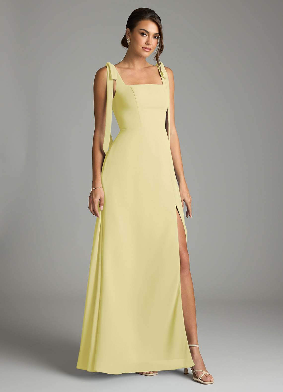 white christmas dresses Elysia Chiffon Maxi Dress