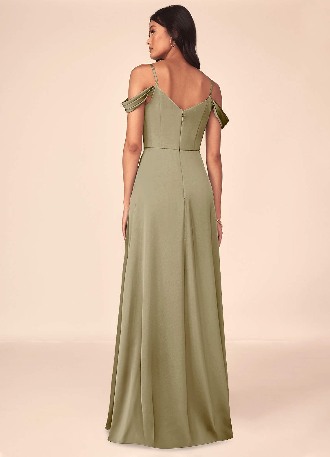 dark moss green bridesmaid dresses Light Olive Infinity Dress: Moss Green Convertible Bridesmaid Gown