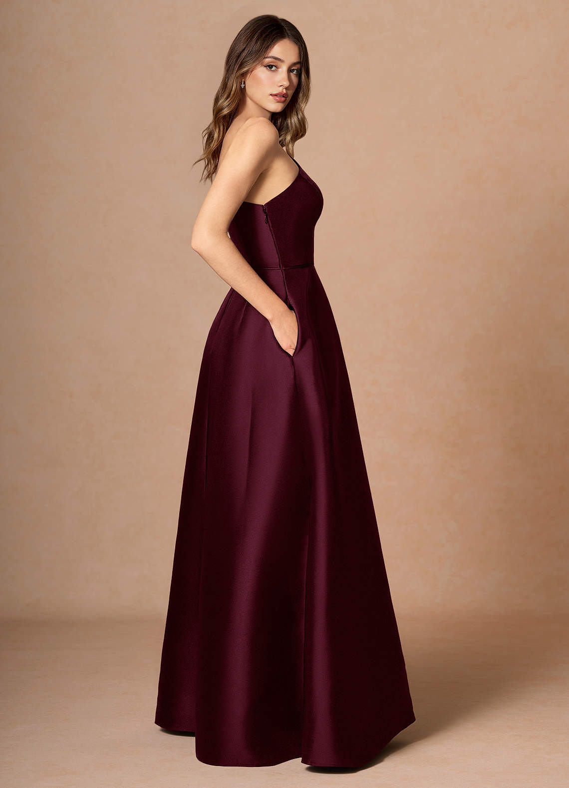 Adrianna Wine Maxi Dress image5