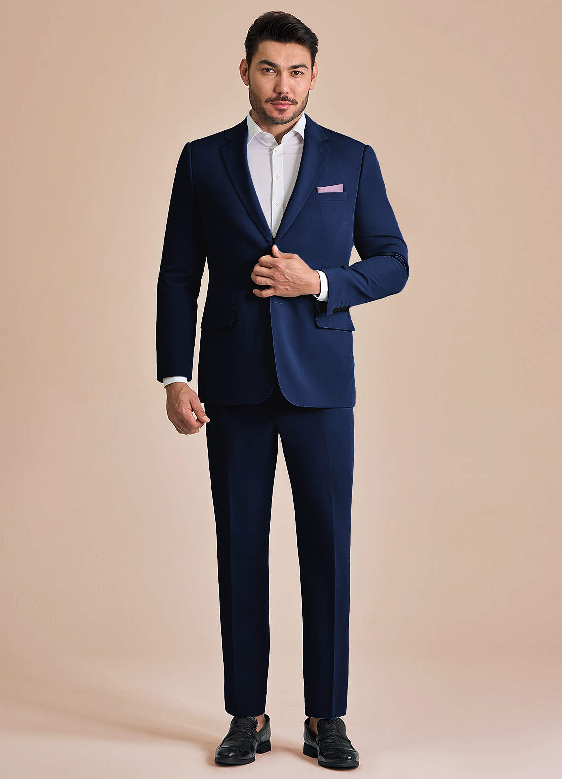 front James Azul Traje