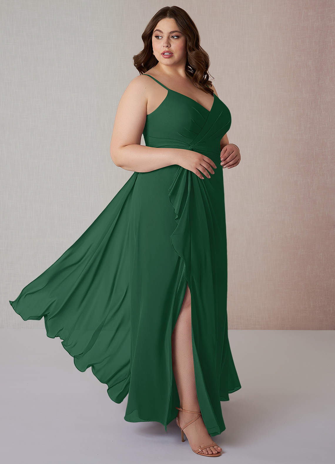 Dark Green Azazie Emerald Bridesmaid Dresses | Azazie