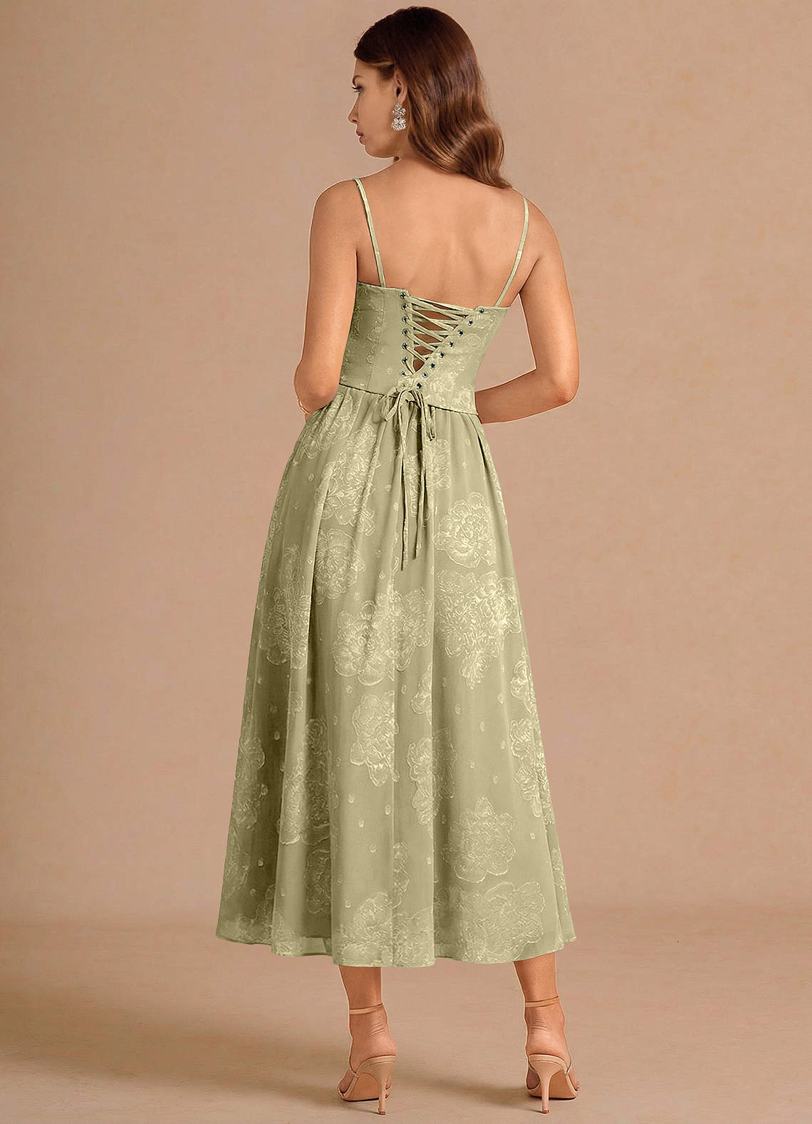 Vestido Celadón Midi Isaura image1