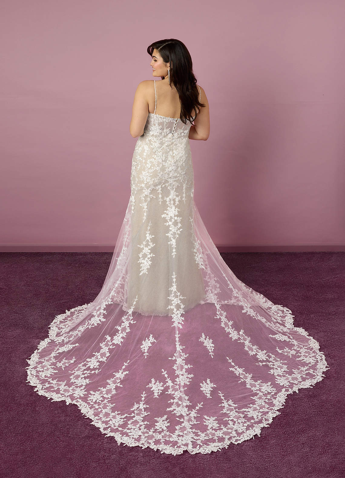 Barbie ♥ Azazie Wedding Dresses Mermaid Sequins Tulle Cathedral Train Dress image6