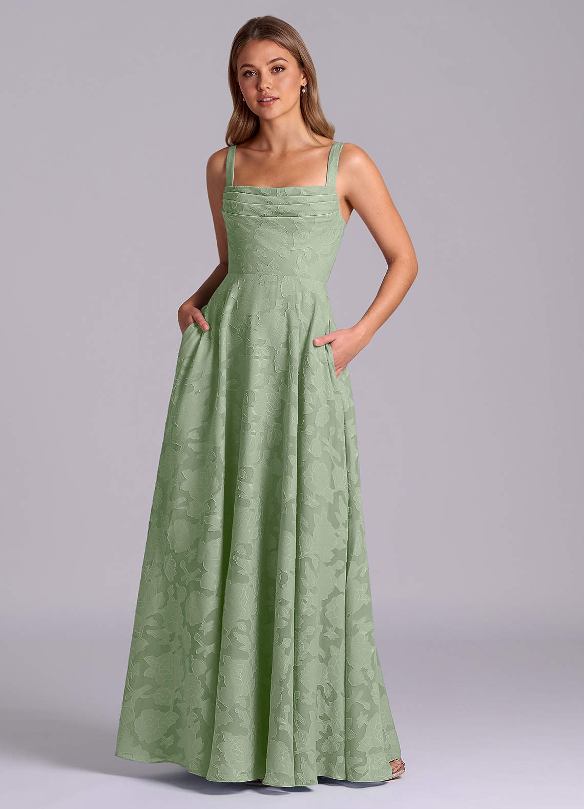 sage floral bridesmaid dresses Grace Convertible Dress Choose from standard US sizes 0020 or provide custom measurements at checkout Azazie Shaude