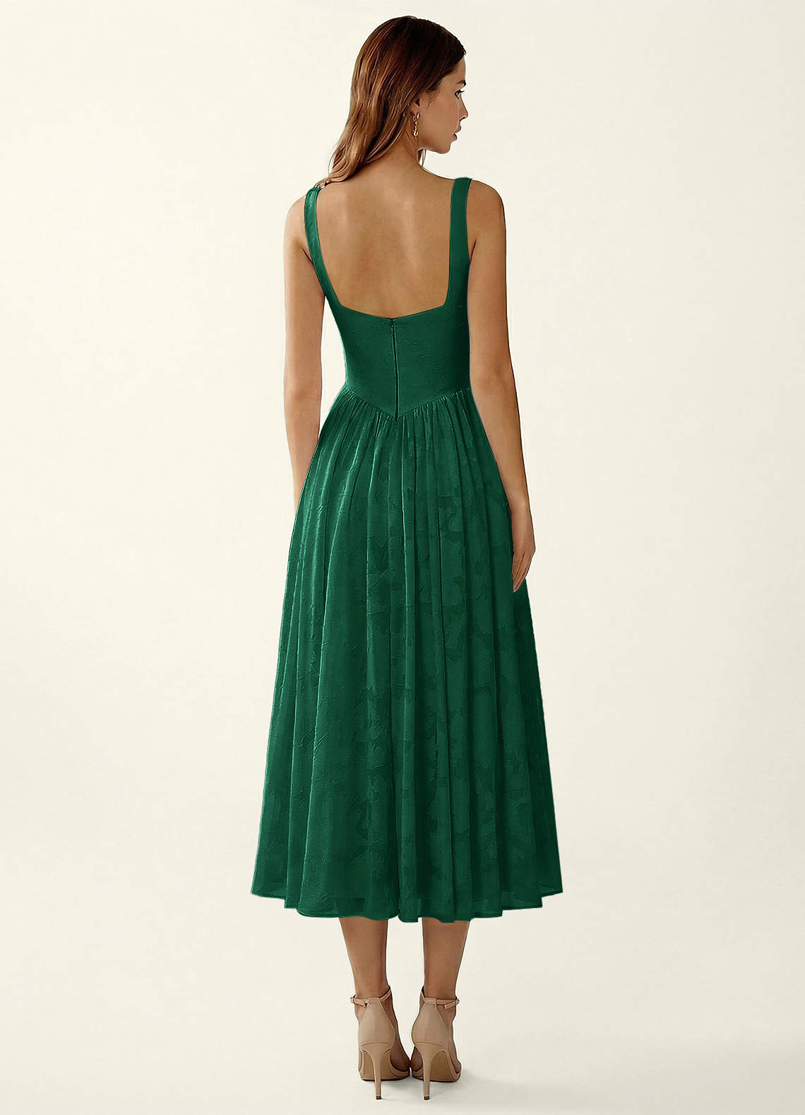 emerald green dress graduation Azazie 2026 Corset Lace Up A-Line Prom Gown sizechart_alison-dress Hidden back zipper/clasp Full Lenght Long Tail Prom dresses Color:Navy