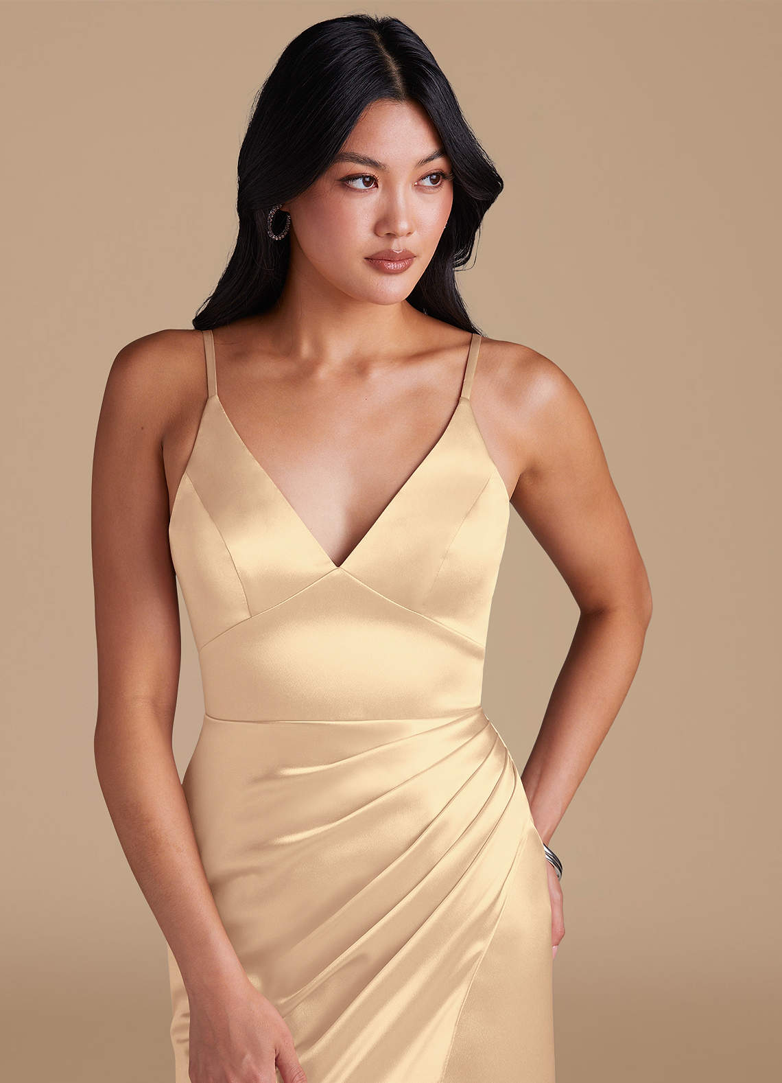 gold satin cocktail dress Zapaka Women Golden Bodycon Homecoming Dress with Sequins Spaghetti Straps Corset Lace Up Back Cocktail Party Dress, Golden / US26W