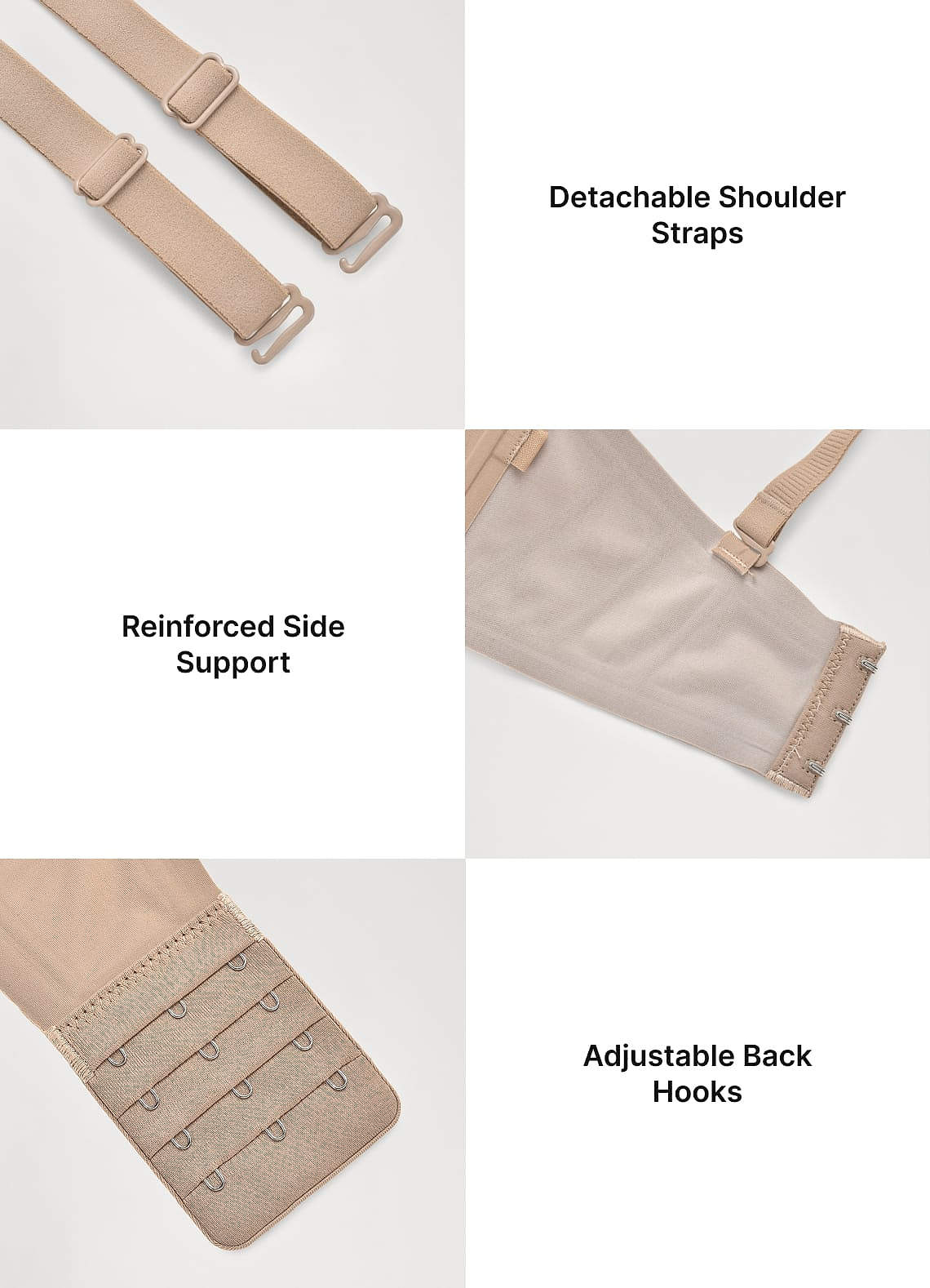 front Naadloze anti-zwaartekracht strapless beugelbeha