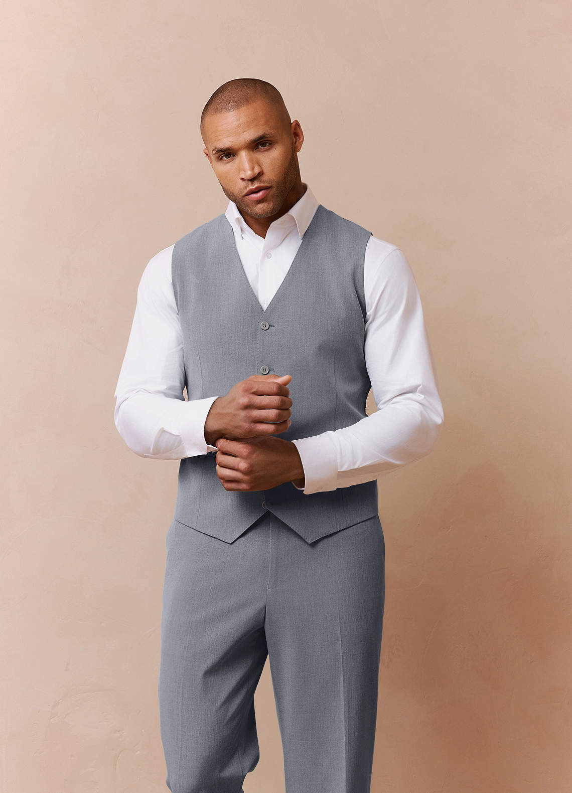 Savile Grey Wool Blend Suit Vest | Classic Regular Suit Vests | Azazie