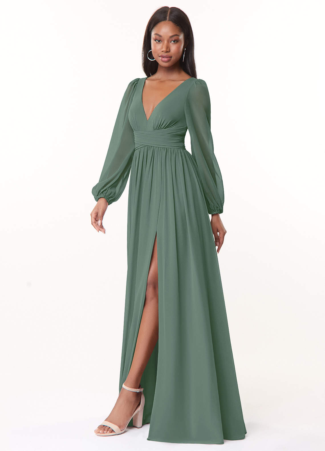 Azazie Norah Eucalyptus Bridesmaid Dresses Azazie CA