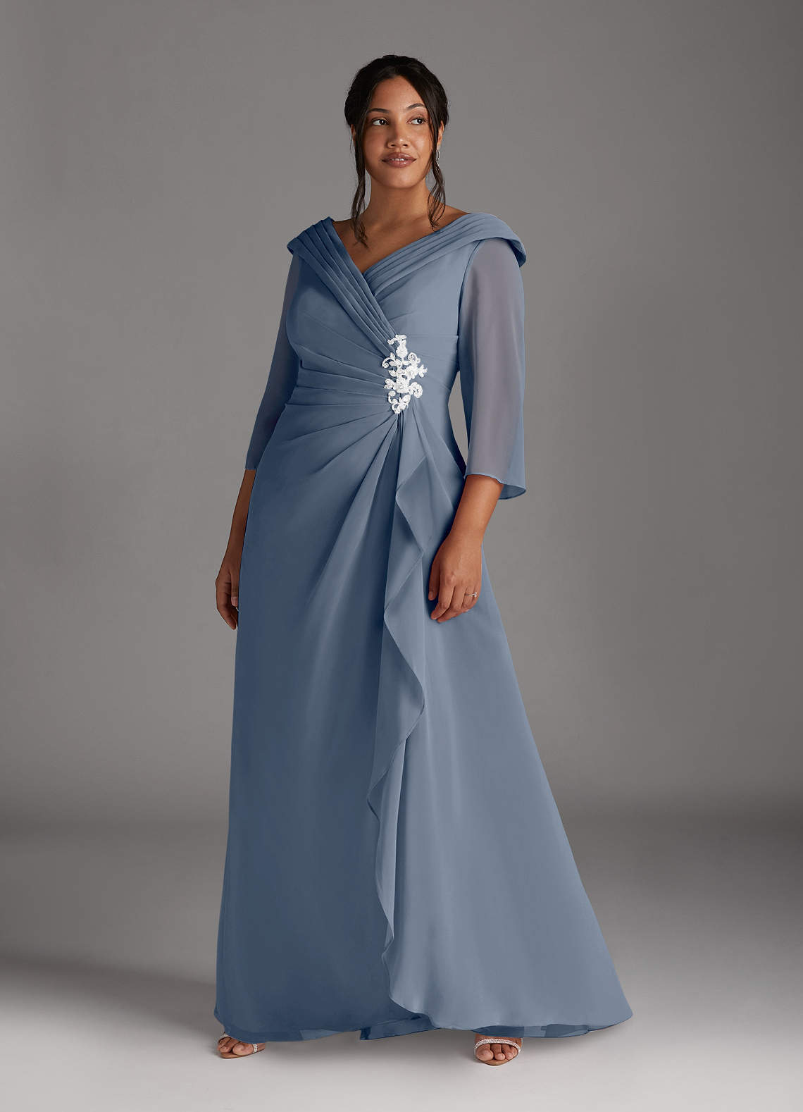Azazie Jaycee Mother of the Bride Dresses Twilight A-Line Chiffon Dress image1