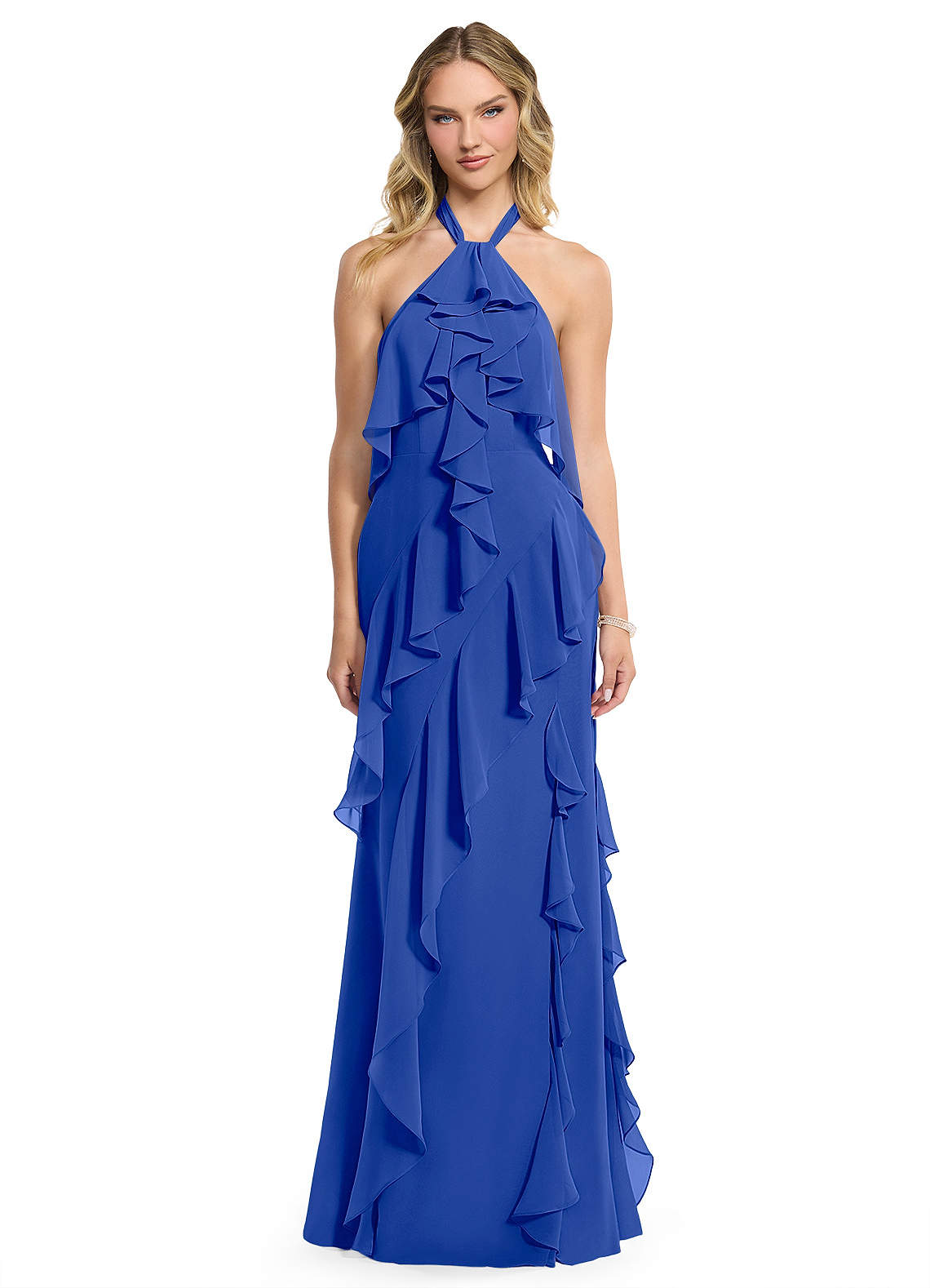 royal blue maxi dresses Royal Blue Smocked Maxi Dress - All Dresses main image 1