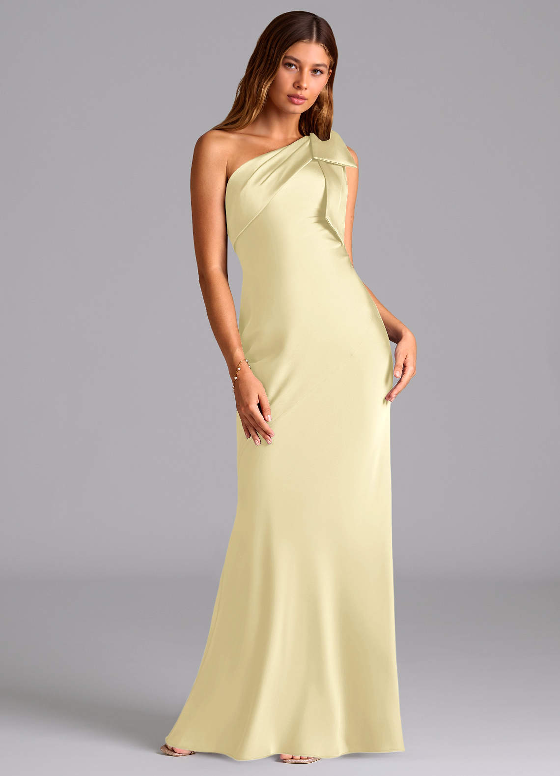 citron bridesmaid dress Azazie Yuanna