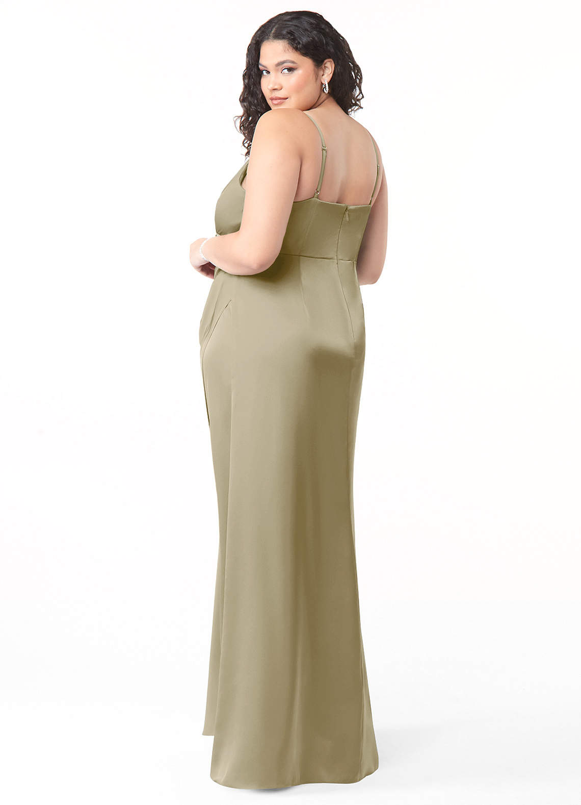 azazie maci stretch satin dress Azazie Maci Cloud Blue Stretch Satin Bridesmaid Dresses