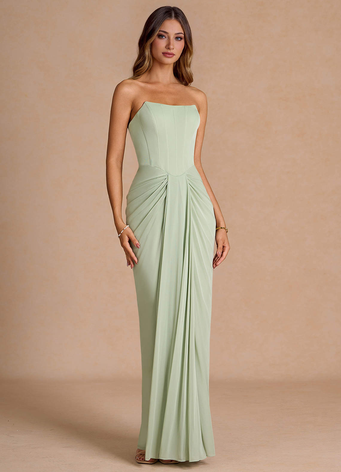 Maxi jurk Anais Licht Groen image2