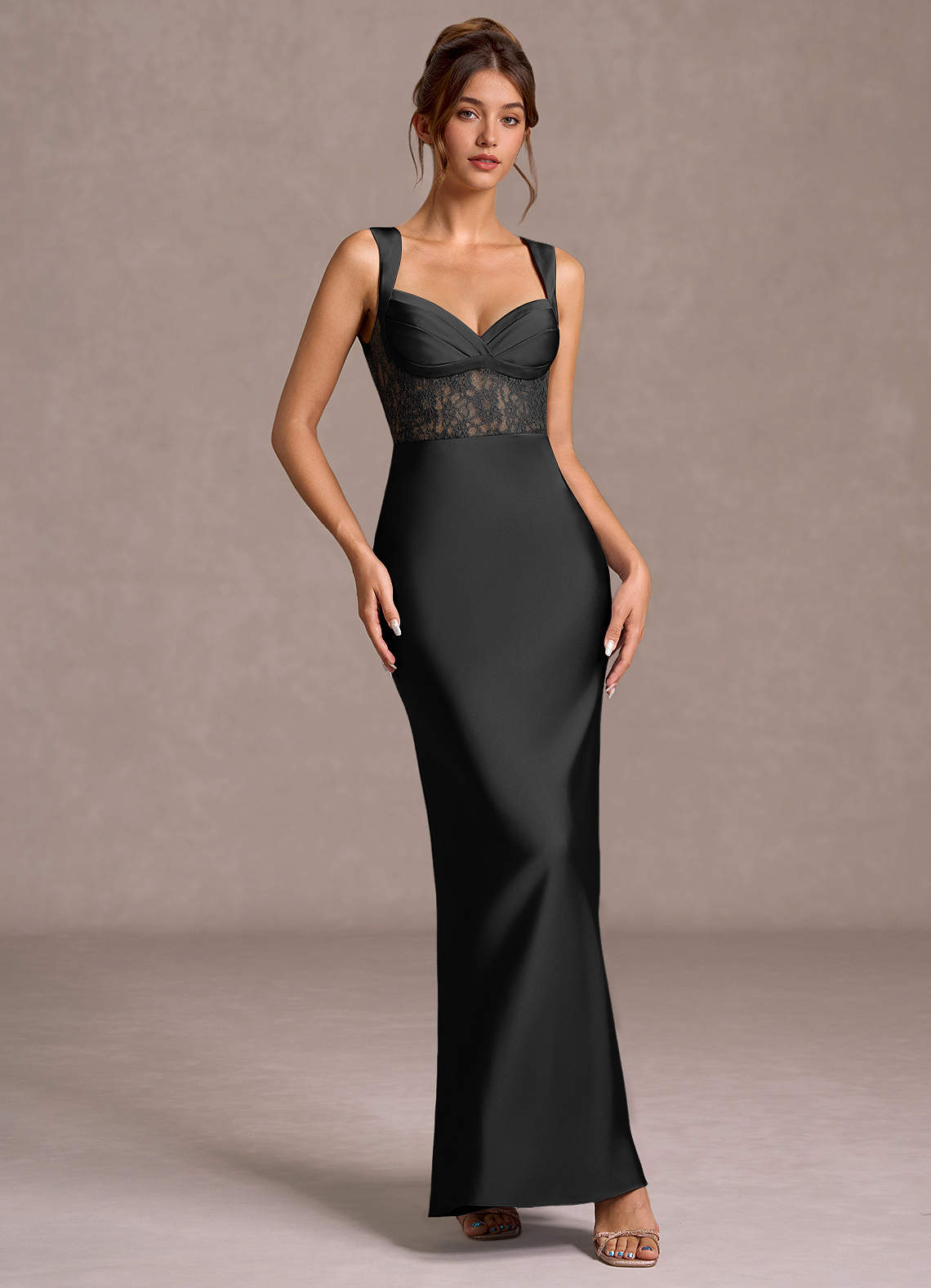 Ava Black Maxi Dress Ready to Ship | Azazie