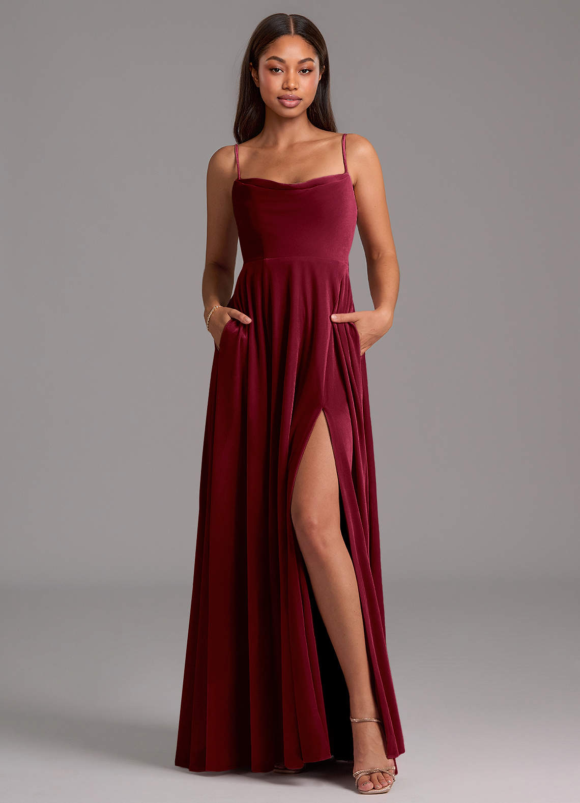 navy blue dress for baby girl Burgundy Velvet Long A-Line Prom Dress, A-Line Short Sleeve Evening Pa
