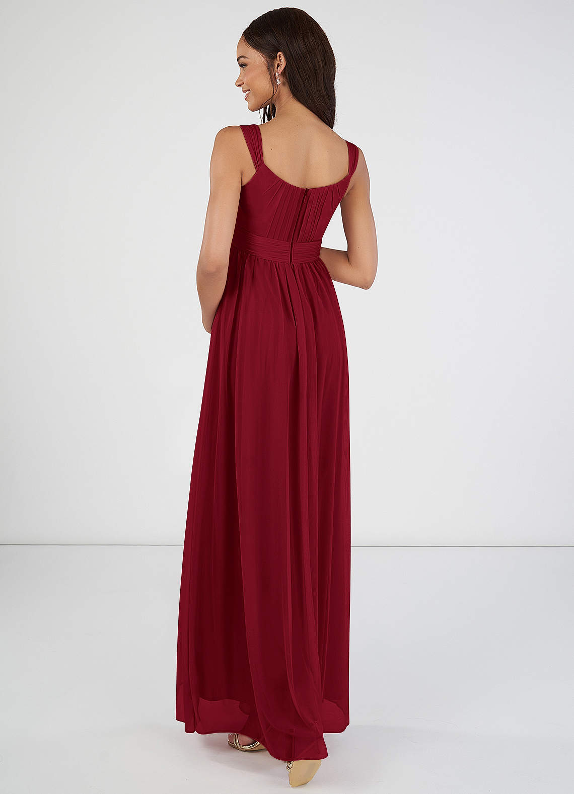 Azazie Melanie Burgundy Maternity Bridesmaid Dresses | Azazie