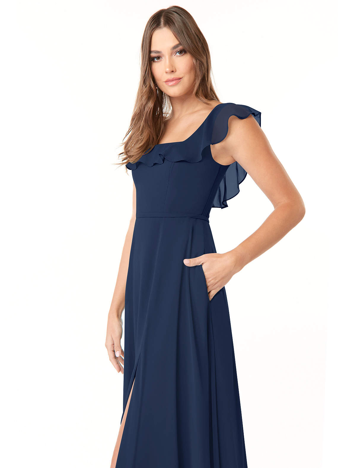 Azazie Jinny Dark Navy Bridesmaid Dresses | Azazie