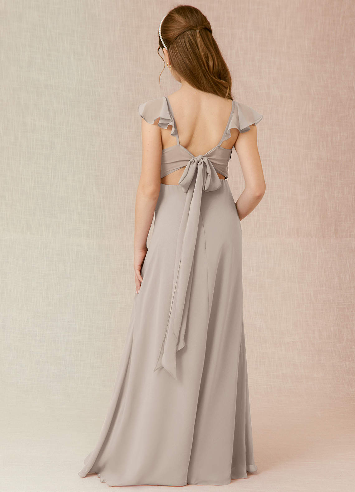 Azazie Everett Junior Frost A-Line Chiffon Dress image1