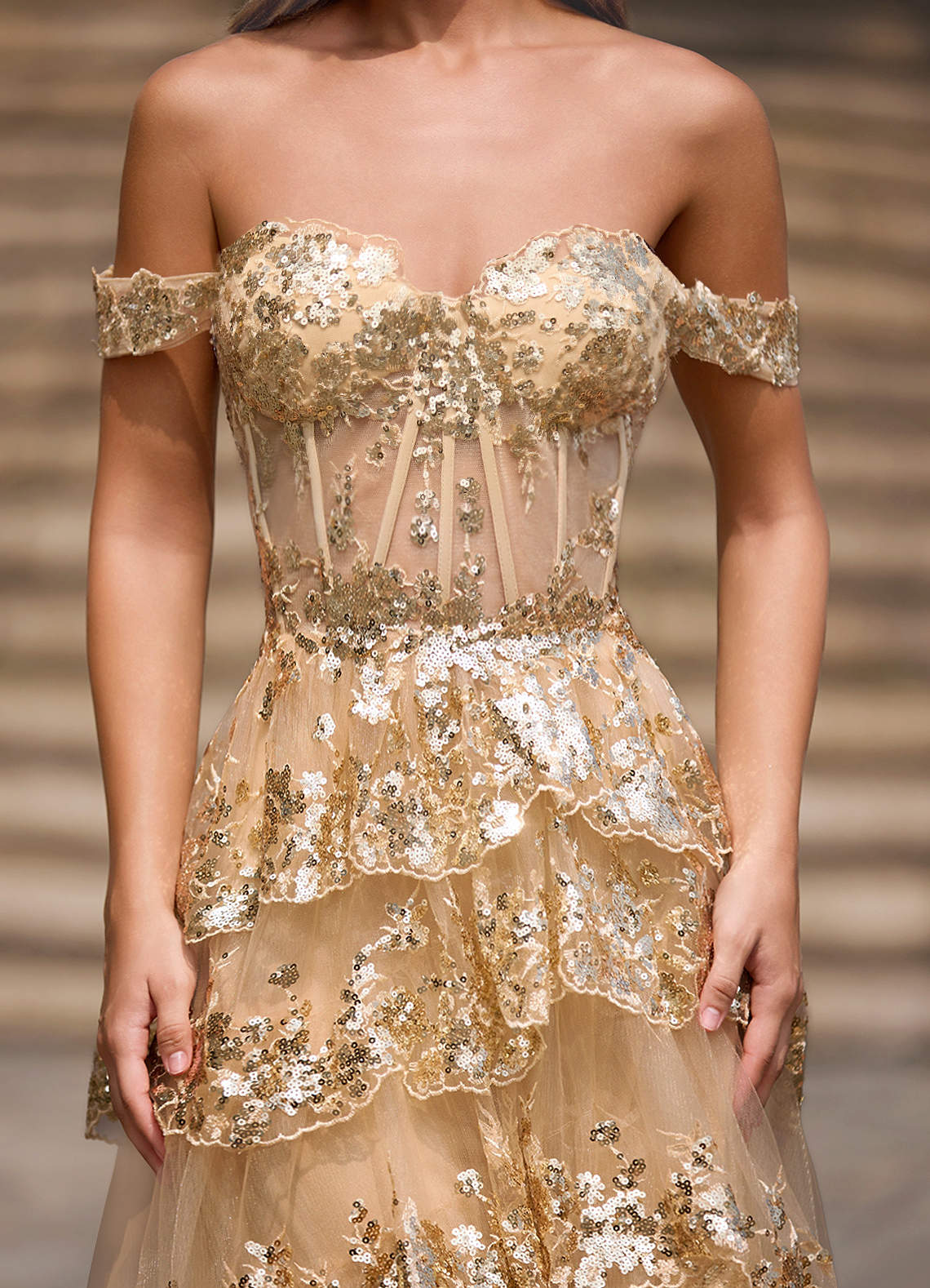 glitz cocktail dresses LaDivine CD0211 Short Cocktail A Line Glitter Dress